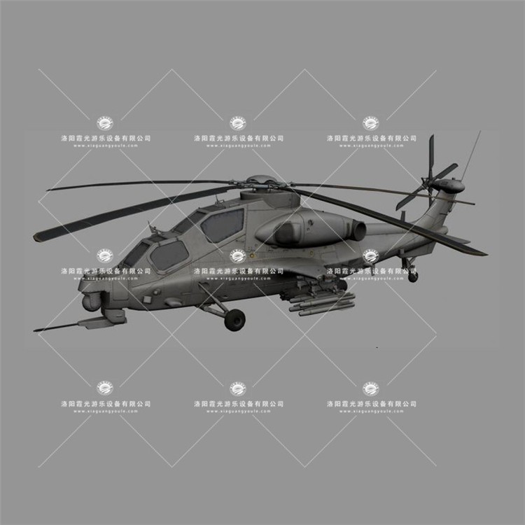 广东武装直升机3D模型
